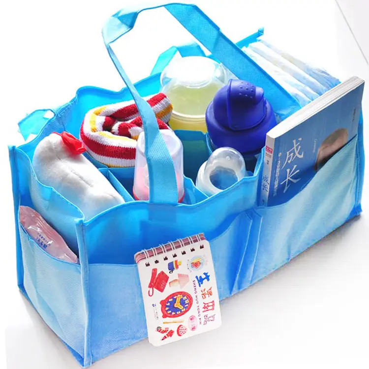 Hot Sales Baby Fralda Caddy Organizador Design Personalizado Sentiu Múmia Armazenamento Saco Fralda Caddy