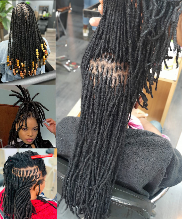 KAMA Indian Hair Remy High Quality Curly Ends Dreadlock Extensions Handmade Customizable Wholesale Detail Section 10