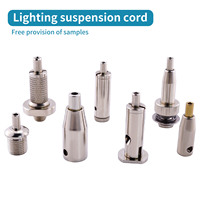 Kit de suspension réglable pour luminaires LED de plafond avec câble de maintien en fil métallique
