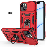 Casing Pelindung Kamera Geser Mewah Penutup Sandaran Tahan Benturan Tahan Guncangan Kulit Kasar Penutup Ponsel untuk Iphone 14 Pro Max