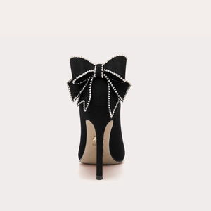 Scarpe Nere con Tacco Alto per Donne con Piedi Larghi, Nuovo Stile per Banchetti, Regalo per Adulti, Scarpe da Donna Taglie Grandi - Product Image 2