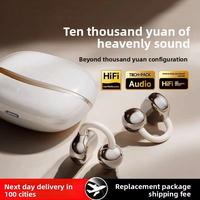 Auriculares TWS de Clip Abierto de Excelente Calidad con Cancelación Activa de Ruido (ANC) para Sonido HiFi 5.4, Auriculares Deportivos con 5-10 Horas de Duración