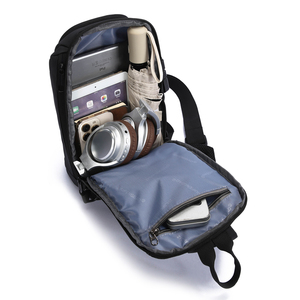Korean Style Custom Logo Lightweight Waterproof Nylon Crossbody <b>Bag</b> in <b>Black</b> and Gray For Cycling - Product Image 5