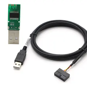 FTDI232 PL2303 CH340 CP2102 RS232 USB A Male TO DUPONT Serial Cable