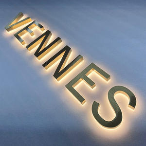 Décoration murale vintage rétro en acier inoxydable, plaque métallique avec logo, lettres infinies en acrylique 3D, <span class=keywords><strong>miroir</strong></span>, publicité LED - Product Image 6