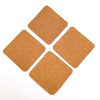 4X4 Pouces Carrés De Liège 5 Mm Support Liège Tuiles Feuilles Pour Les Caboteurs Et Artisanat Bricolage Personnalisé liège coaster