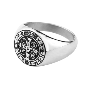 Dell'acciaio Inossidabile di modo Mens Bibbia Signori Preghiera Croce <span class=keywords><strong>Anelli</strong></span> - Product Image 1