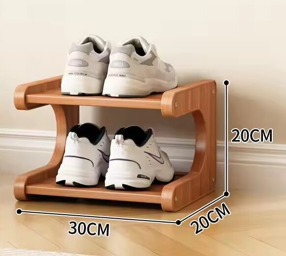 2 niveles, 30 cm de largo [capacidad para 2 pares de zapatos]
