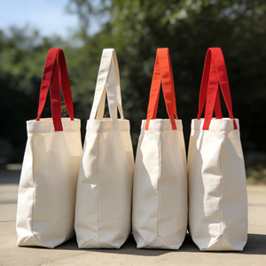 Customized <b>Medium</b> Reusable Blank Shoulder for Canvas <b>Tote</b> <b>Bag</b> Plain Cotton Custom Print Logo Wholesale Canvas <b>Bag</b> - Product Image 3