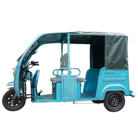 Tricycle électrique pour passagers aux Philippines, 4 places, carrosserie ouverte, Tuktuk Bajaj 1200W, autonomie de 70-90 km