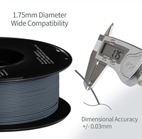 Aura3D Serat Karbon PLA 1.75mm 1KG PLA-CF untuk Printer 3D Bambulab Creality