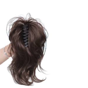 FQ26-25 Peluca de cola de caballo para mujer, estilo media cola de caballo en cascada, fibra Kanekalon, 120 g, fácil de aplicar, rizos naturales - Product Image 1