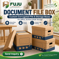 Boîtes en carton ondulé écologiques faites à la main FUJU - Forme personnalisable, doublure personnalisée, impression de logo personnalisée, utilisation multi-industrielle, fabriqué en Guangdong