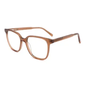 Trending products 2024 new arrivals Hot models of optical square lightweight comfortable designer eyeglasses acetate frames