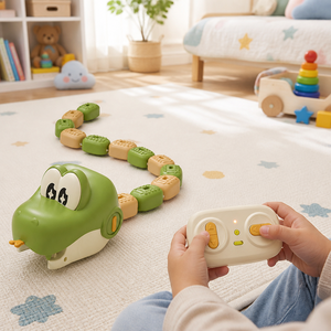 Jouet électrique télécommandé Serpent Gourmand en plastique rampant avec batterie rechargeable pour enfants de 5 à 7 ans, cadeau unisexe - Product Image 5