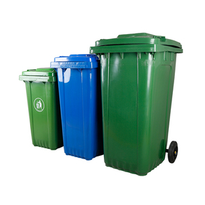 2021 New 100L 120L 240L Outdoor hdpe industrial plastic garbage bin with wheels