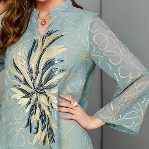 Latest Abaya Designs Autumn Kaftan Linen Loose Abaya Design Maxi Muslim Woman Dress Dubai Wholesale Price
