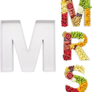 Caja Decorativa de Cartón de 12 Pulgadas con Forma de Letra M, Rellenable, para Alimentos y Charcutería, Marca ZIJRXQ - Product Image 5