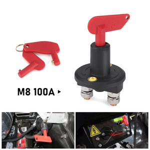 สวิตช์ตัดไฟรถยนต์ M8 100A แบบสองขั้วทองแดง สำหรับติดตั้งเพิ่มเติมหรืออัปเกรด - Product Image 1