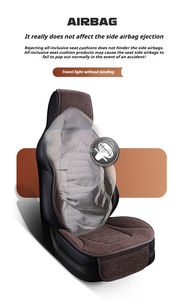 Car Space Universal Full Set <span class=keywords><strong>PVC</strong></span> Leather 10-Piece All-Season Car Seat Cover with Front Coussin Protective Interior Model S Fit - Product Image 3