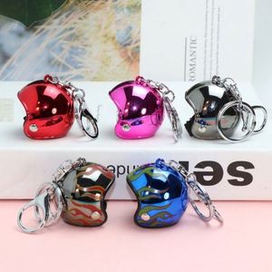 High-quality Colorful Helmet Keychain Exquisite Luggage and Hanging Accessories Motorcycle Helmet Keychain - Product Image 4