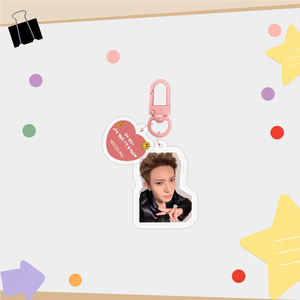 KPOP Idol Gruppe Niedliche Cartoon-Welt <span class=keywords><strong>NIKI</strong></span> JAKE JAY Jungwon Sunoo Sunghoon Heeseung Plastik-Anhänger Schlüsselring Acryl-Schlüsselanhänger - Product Image 4