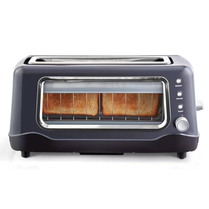 Tostapane elettrico a 2 fette con fessura Extra-ampia e Auto spenta per bagel pani cialde uso Hotel - Product Image 1