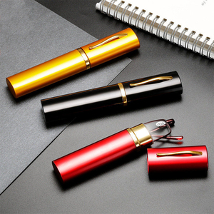 308 Wholesale Metal Square Classic Pen Men <strong>Reading</strong> <strong>Glasses</strong> Portable <strong>Mini</strong> <strong>Reading</strong> <strong>Glasses</strong> with case - Product Image 4