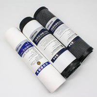 Cartouche de filtre à eau en carbone actif CTO de 10 pouces et 1 micron pour purificateur d'eau domestique