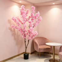 Décoration de mariage décorative, fleurs artificielles réalistes, faux cerisiers en fleurs, décorations pour la maison, le bureau, l'hôtel, le café, le magasin