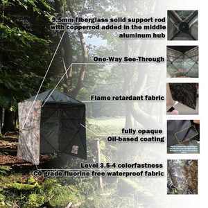 Tenda da Caccia Portatile Pop-up con Ingresso Laterale, Facile da Montare, per Caccia a Cervi, Anatre e Tacchini, con Rete Trasparente - Product Image 4