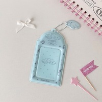 Porte-carte d'identité en PVC souple, étui pour cartes de crédit avec personnage de dessin animé, cadre pour photos, impression de logo personnalisée