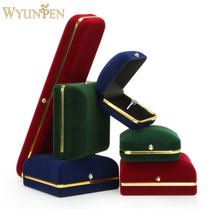 PUG Personalizzato di disegno Dei Monili del pacchetto della scatola di oro <span class=keywords><strong>argento</strong></span> timbro Logo Personalizzato Contenitore di Monili per la collana del braccialetto anello - Product Image 3