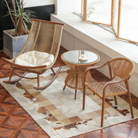 Ensemble de tables et chaises en rotin d'extérieur empilables, nouveau style chinois, table et chaises de jardin pour cour, balcon, détente, Dingshuai