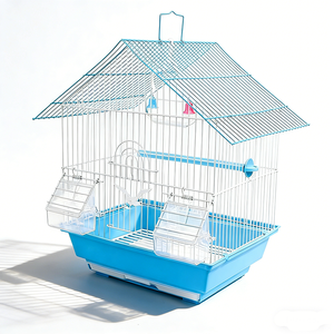 Jaula para Pájaros de Metal y Plástico Personalizada para Razas Pequeñas, Uso en Interiores, Bandeja de Plástico para Cría de Aves Incluida, Multicolor - Product Image 2