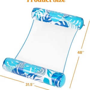 PVC Inflatable Water Hammock 48*31.5 Inch Blue Green Pink Colors for Adults Lounge <b>Pool</b> Float Swimming <b>Pool</b> Outdoor Beach Fun - Product Image 2