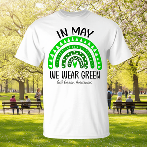 En mayo usamos camisetas verdes con arcoíris para la concienciación sobre el autoestima - Product Image 3