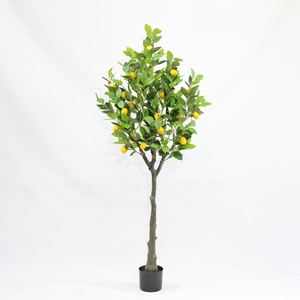 Limón planta falsa decoración interior maceta fruta plástico Ornamental Hogar personalizado Real Touch árbol Artificial - Product Image 1