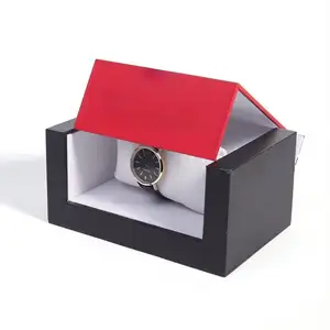 更好的高端豪华手表盒流行双木制收纳盒PU皮革长豪华手表礼品盒高级包装