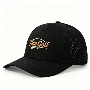Custom Wholesale Custom High Quality Rubber Patch Logo Polyester Hat 6 Laser Cut Hole Flat Gorras <b>Waterproof</b> <b>Cap</b> - Product Image 2