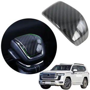 ABS רכב אוטומטי חלקי מרכז בקרת קונסולת מדבקת Gear Shift Knob מחזיק כיסוי אביזרי גוף ערכות עבור טויוטה LC300 2023