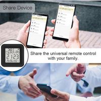 Télécommande IR Wifi Tuya avec capteur de température et d'humidité, système de maison intelligente compatible, écran LCD numérique, tension maximale 5V
