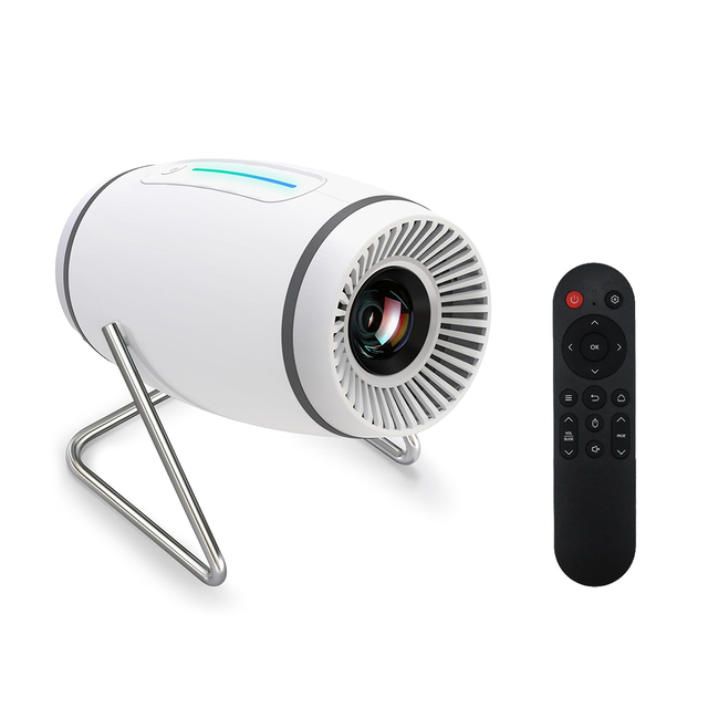 Factory Direct Sale 2025 New 4K Smart Portable Indoor Projector Dual-Band WiFi 5.0 Built-in Battery 2-3h Android 11 3D 2GB/16GB