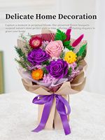 Bouquet de fleurs préservées, roses éternelles, fleurs pour toujours, livraison |   Cadeaux d'anniversaire pour maman, grand-mère, épouse, fête des mères Chine