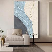 Peinture à l'huile abstraite de grande taille, peinte à la main, vente en gros d'usine pour la maison