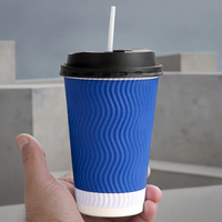 Gobelet en papier artisanal blanc à paroi unique personnalisable de 200ml boissons gazeuses jetables biodégradables caractéristiques gaufrage feuille d'or