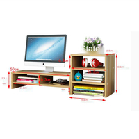 Support d'ordinateur de bureau pour bricolage, étagère de base de stockage pour moniteur, rehausseur de hauteur, vente en usine
