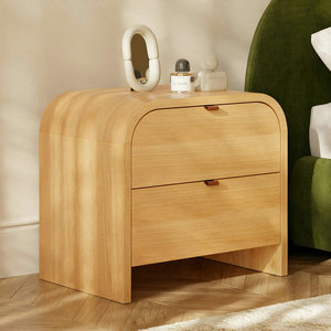 Fabrikpreis Luxuriöser Moderner <span class=keywords><strong>Cirq</strong></span> Nachttisch Europäisches Design Massivholz Eiche Aufbewahrung Langlebiger Beistelltisch für Schlafzimmer Zuhause Hotel - Product Image 3