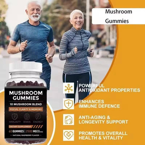 Gummies 10-en-1 pour la fonction cognitive, immunitaire et cérébrale, complexe de champignons avec Crinière de lion - Product Image 3