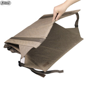 Coussin de siège pliable d'extérieur pour stade, kaki, en polyester, avec dossier, pour le camping, les concerts, la plage - Product Image 4